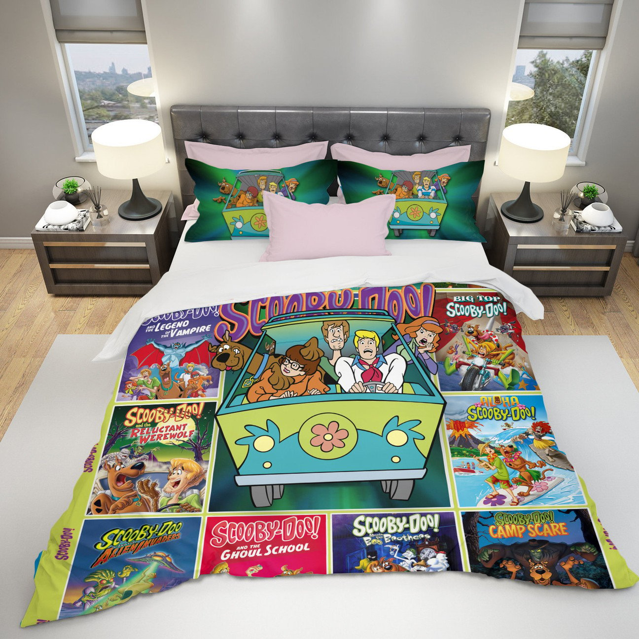 Scooby-Doo Bedding Set Scooby-Doo All Movies Pattern Duvet Covers