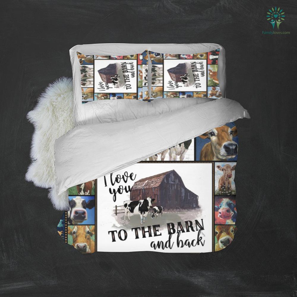 Cow Bedding Set I Love You To The Barn And Back Duvet Covers
