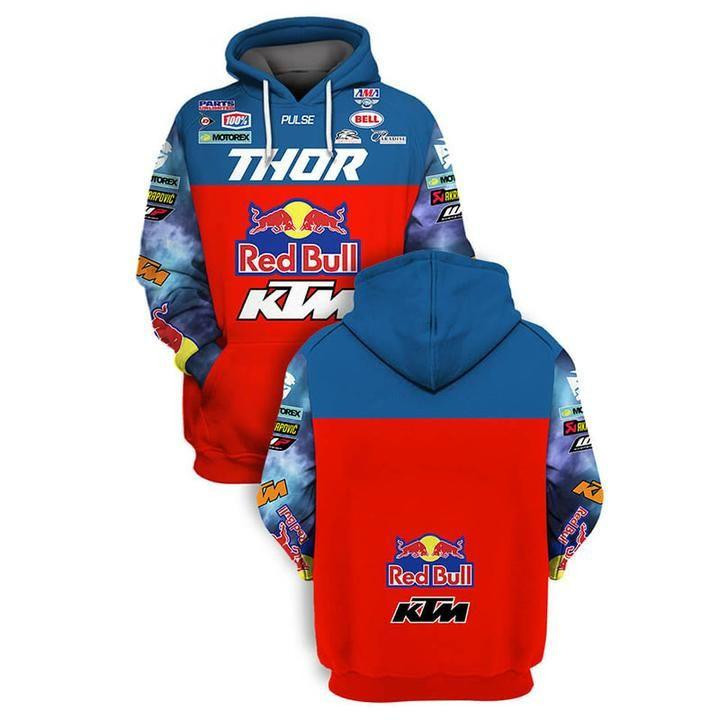 Red Bull Ktm Racing Team Sports Car Motorcycles All Over Print Hoodie