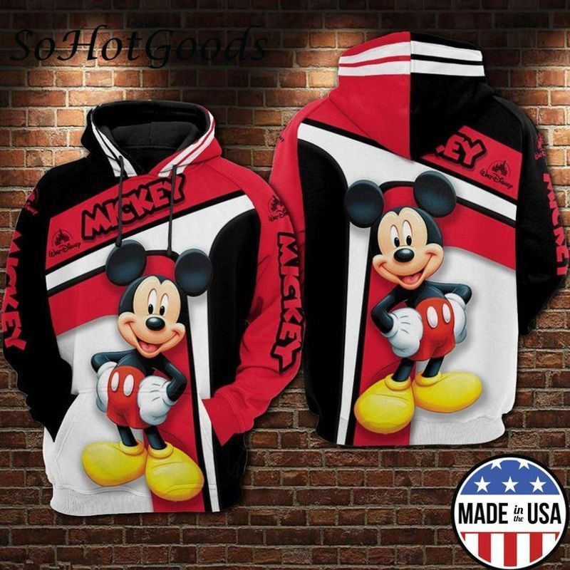 Mickey Full Over Printing 3d Hoodie 415
