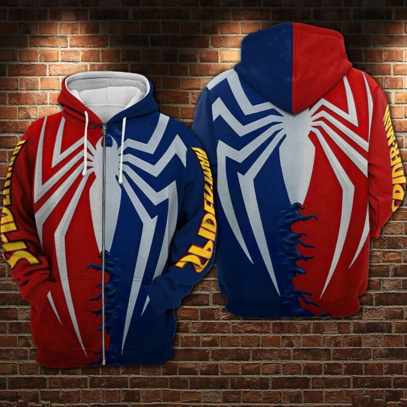 Spider Man Hoodie Zip Hoodie 3d Custom 2022