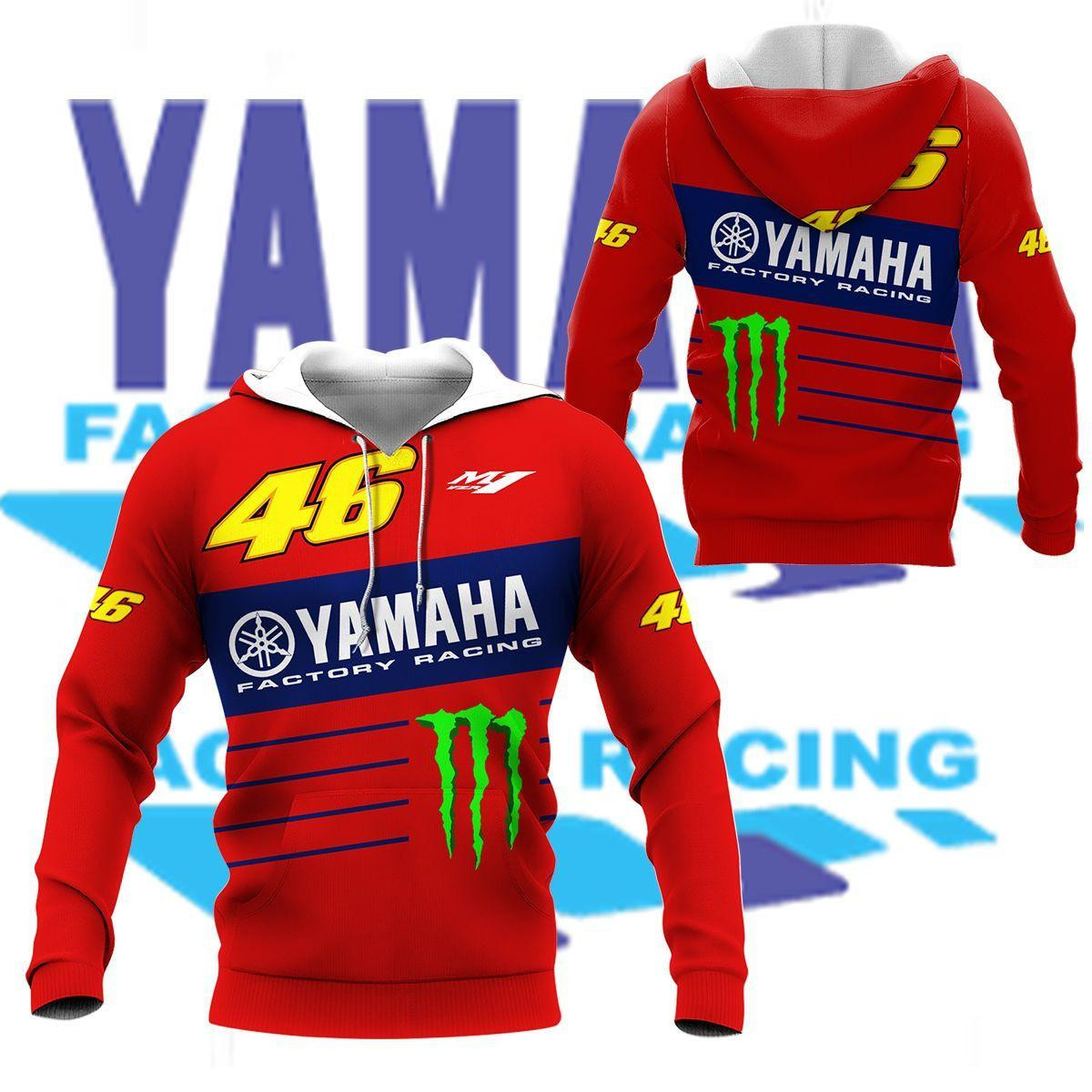 Yamaha Factory Racing Shirt 420, 3d Hoodie Zip Hoodie
