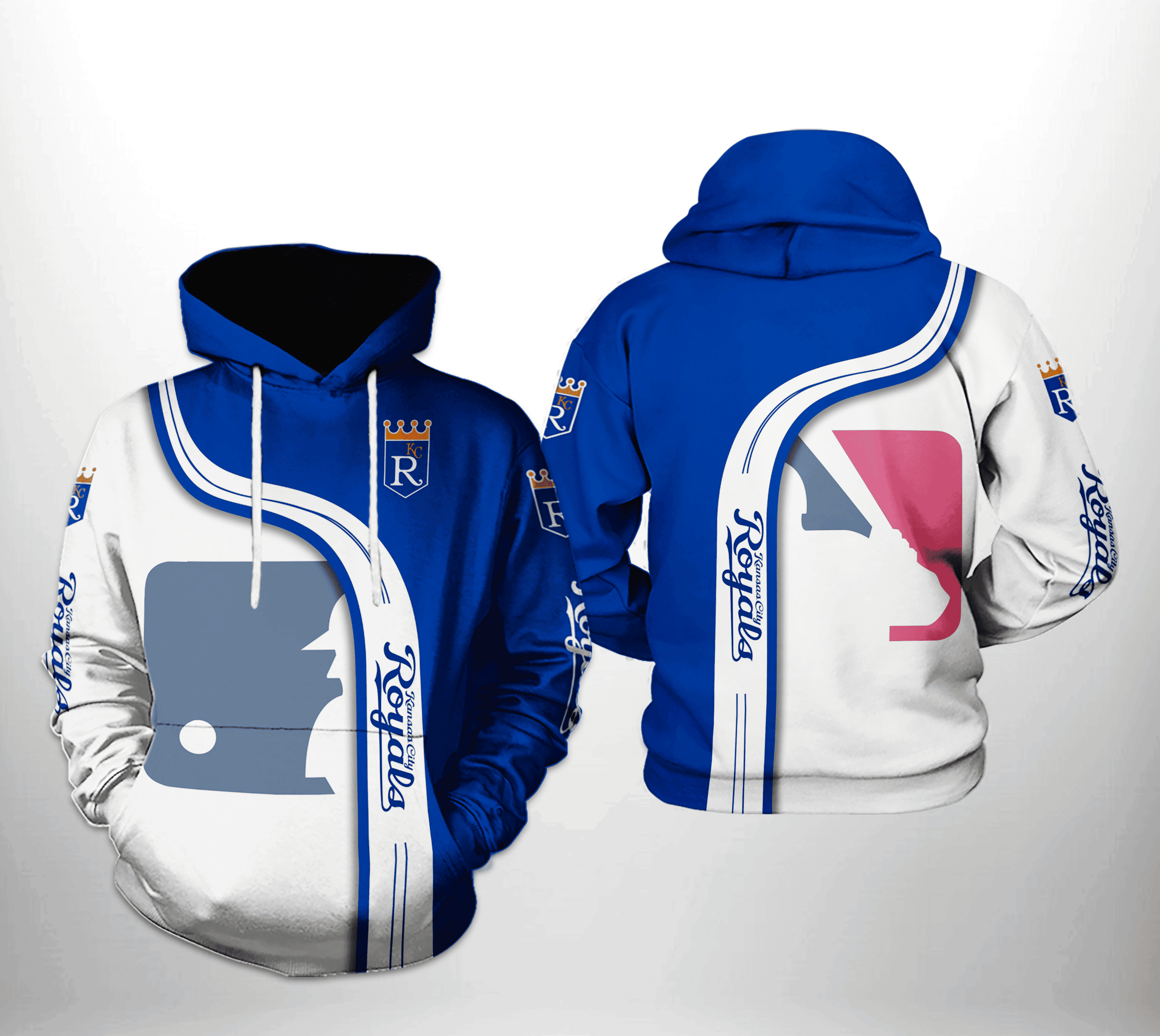Kansas City Royals MLB Team 3D All Over Print Hoodie & Zip Hoodie