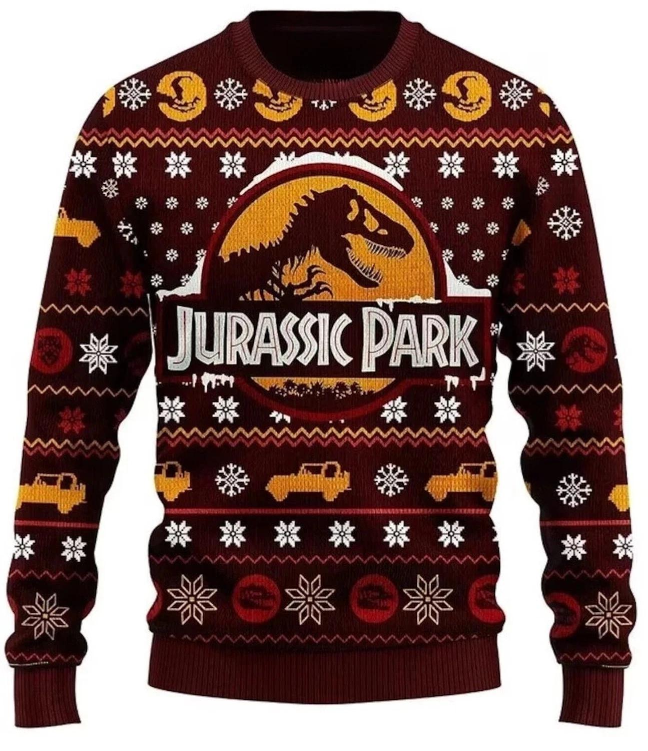 Jurassic Park Ugly Christmas Sweater