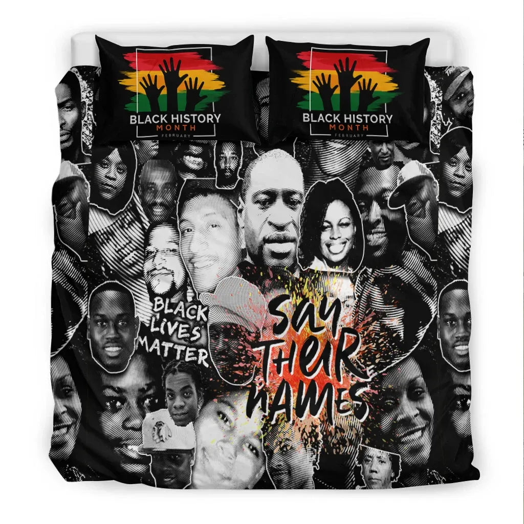 BLM Bedding Set BLM Say Their Name Duvet Covers