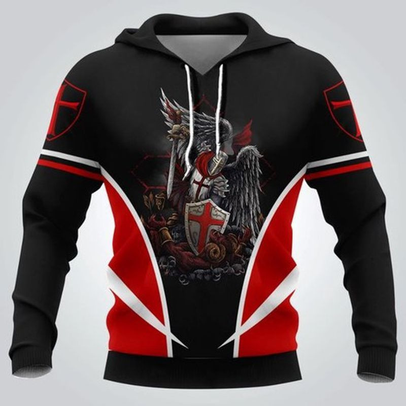 Knights Templar S12 All Over Printing 3d Hoodie