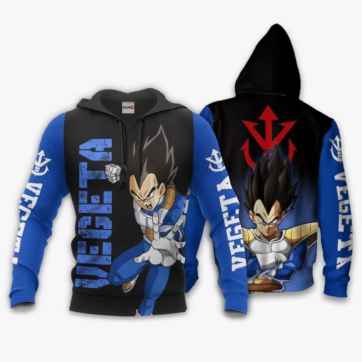 Vegeta Dragon Ball 3d Hoodie Zip Hoodie