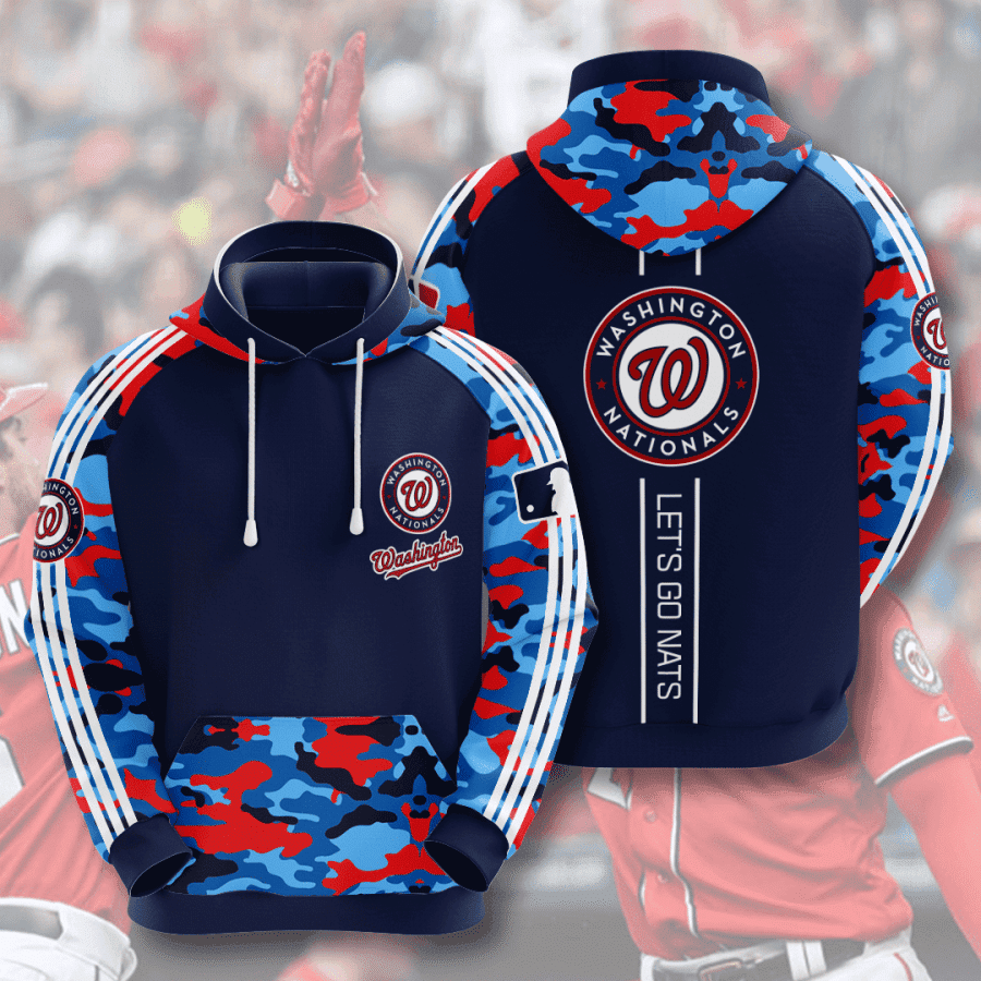 Washington Nationals 3D All Over Print Hoodie & Zip Hoodie