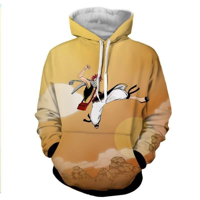 Natsu Dragneel Jumping Fairy Tail 3D All Over Print Hoodie & Zip Hoodie