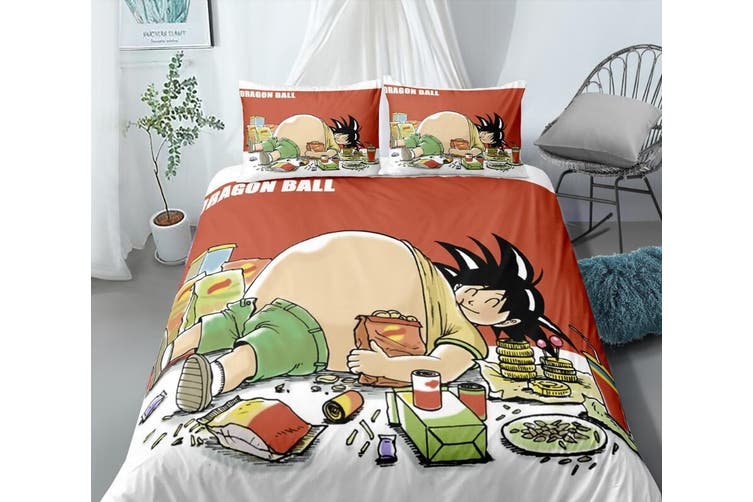Dragon Ball Bedding Set Dragon Ball Goku Full Belly Duvet Covers