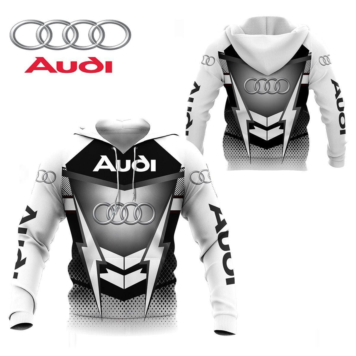 Audi Shirt 444, 3d Hoodie Zip Hoodie
