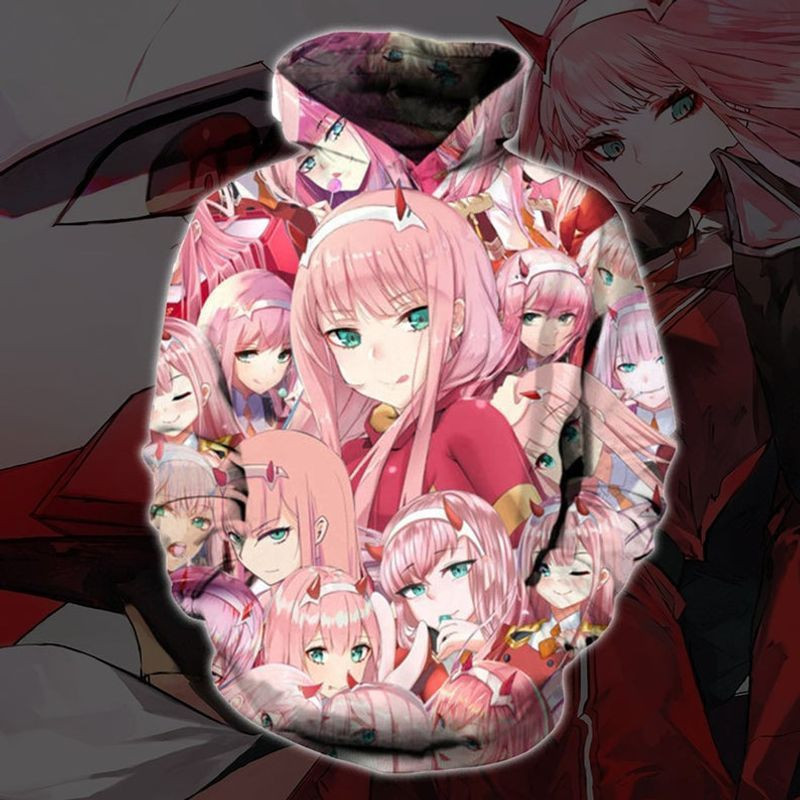 Anime Darling In The Franxx 3d Hoodie Zip Hoodie