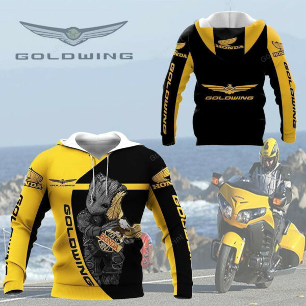Baby Groot Honda Goldwing Aop Hoodie 975