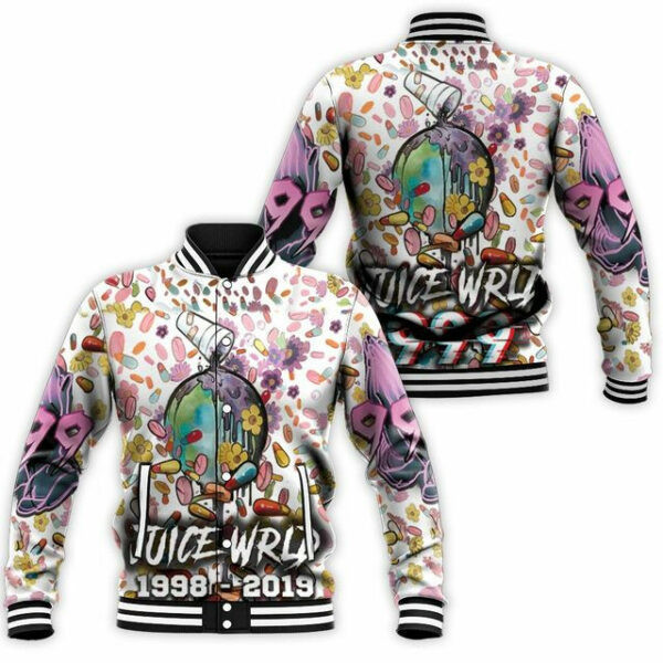 Juice Wrld 999 Future On Drugs Over The World 6k709 Gift For Fan Baseball Jacket 202