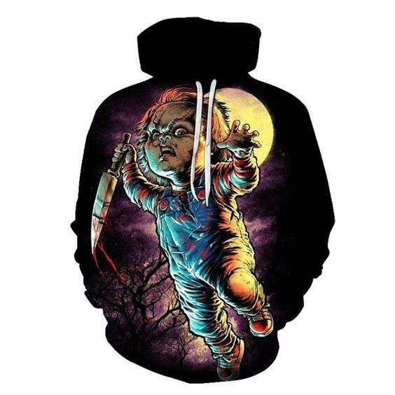 Chucky Halloween Hoodie - Zip Hoodie