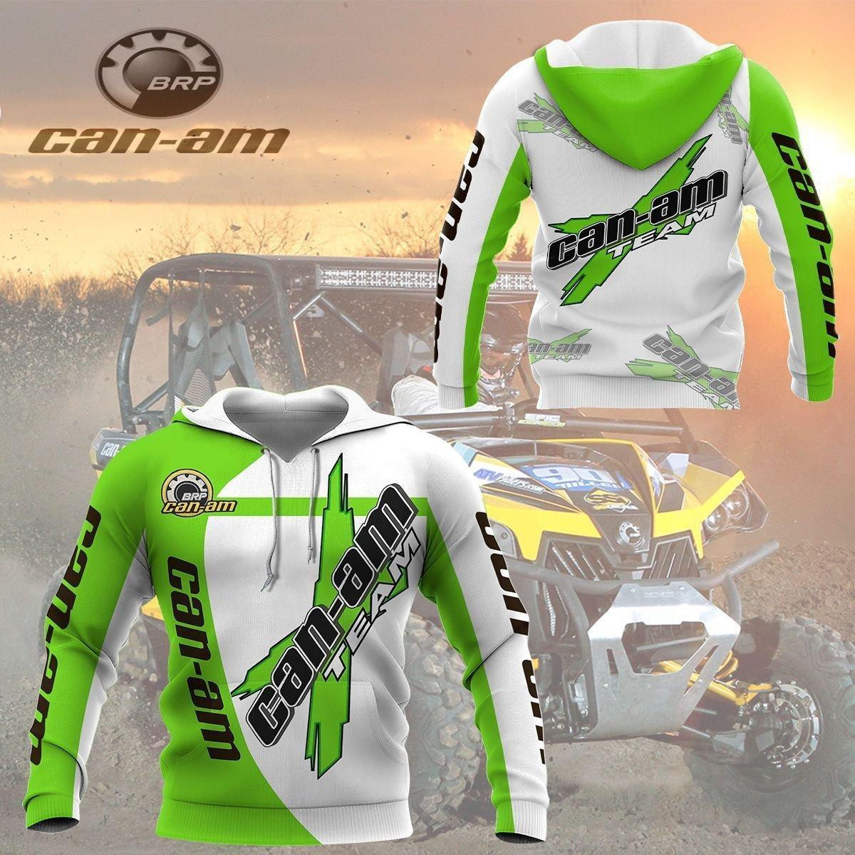 Can-am Brp Shirt 35, 3d Hoodie Zip Hoodie