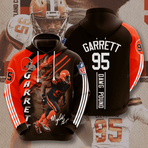Cleveland Browns Myles Garrett 3D All Over Print Hoodie & Zip Hoodie