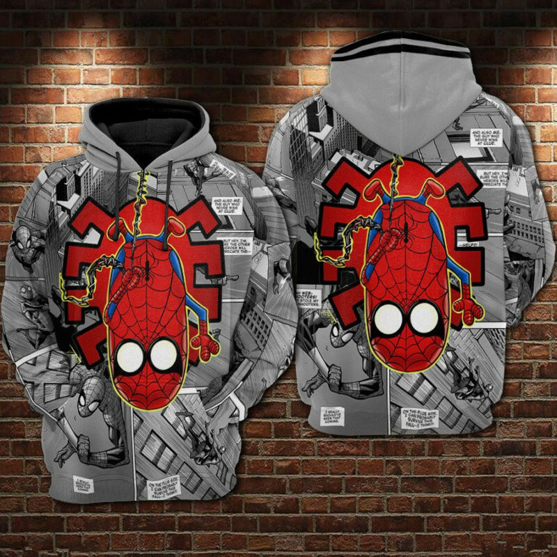 Spider-man Minion Superhero Hoodie Zip Hoodie 3d