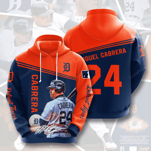 DETROIT TIGERS Miguel Cabrera 3D All Over Print Hoodie & Zip Hoodie