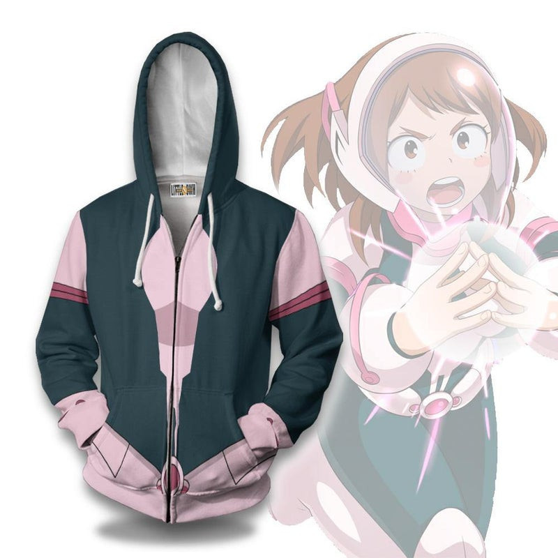 Ochako Uraraka Cosplay Costume My Hero Academia 3D All Over Print Hoodie & Zip Hoodie
