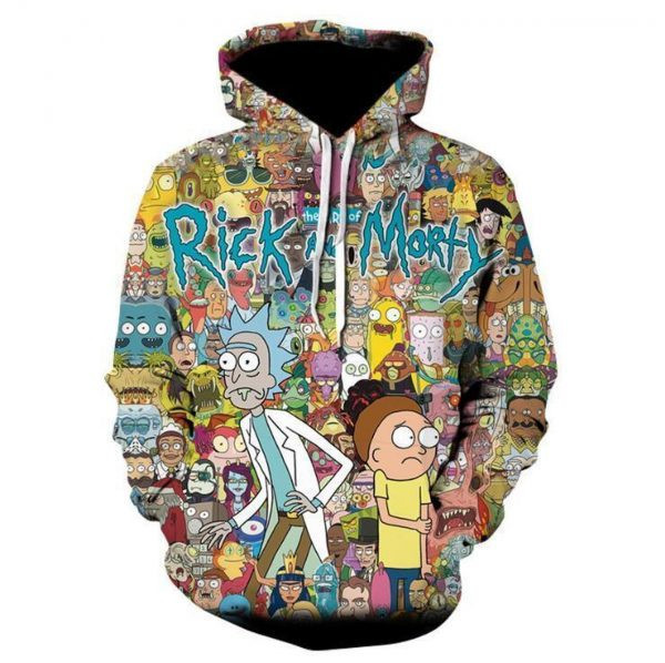 Rick And Morty 3D All Over Print Hoodie & Zip Hoodie