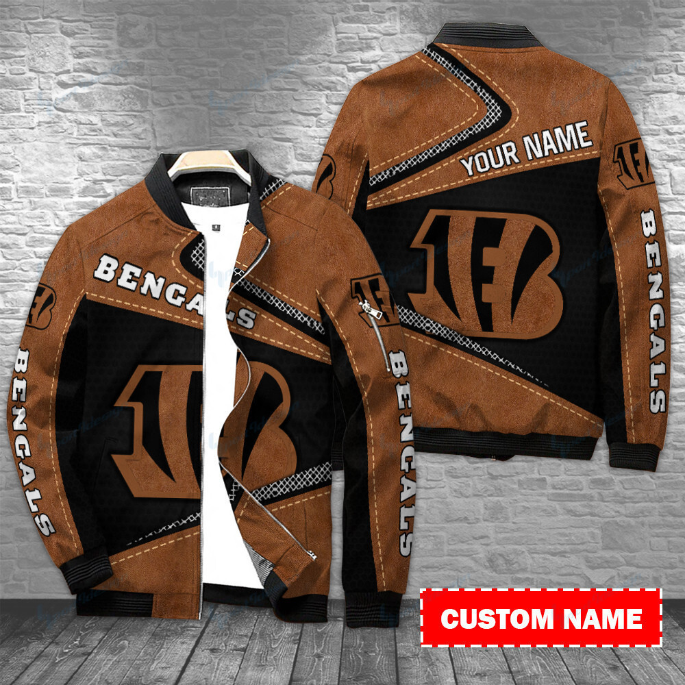 Cincinnati Bengals Personalized Bomber Jacket BG470