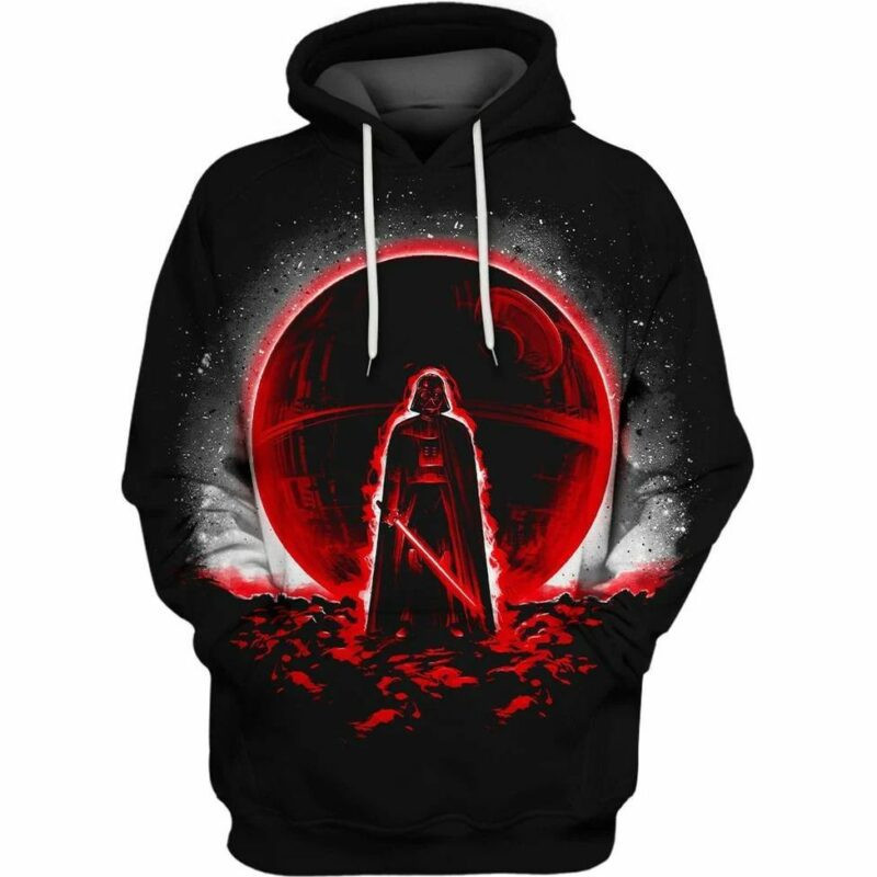 The Dark Side Of The Moon Star Wars Over Print 3d Hoodie Zip Hoodie