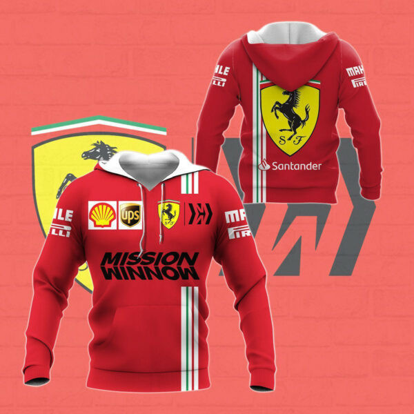 Scuderia Ferrari Luxyry Car Mission Winnow 7k949 3d Zip Hoodie Hoodie Ii0 2436