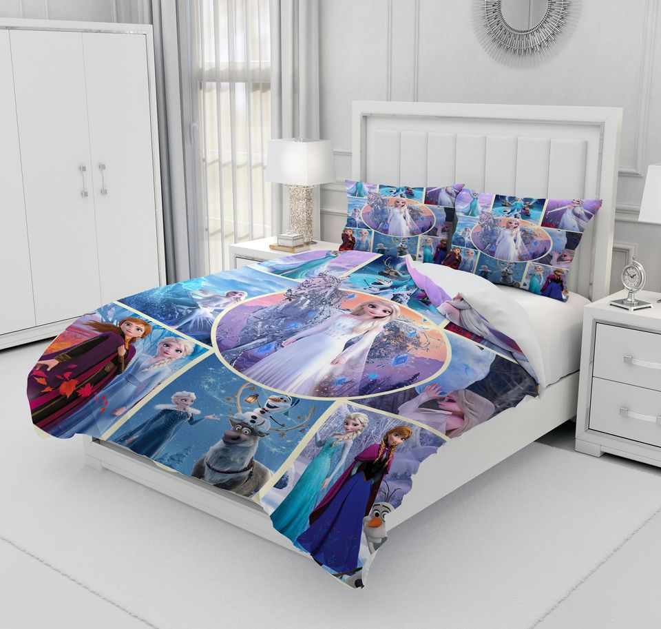 Frozen Bedding Set DN Frozen Two Characters And Scenes Duvet Covers