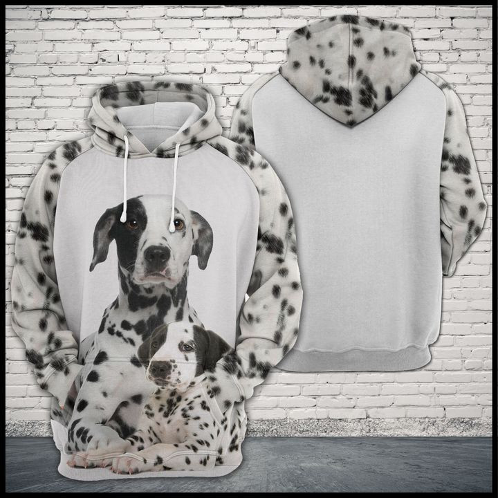 Dalmatian Dog Family 3D All Over Print Hoodie & Zip Hoodie