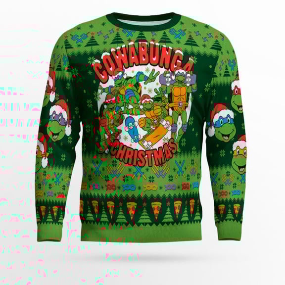 Ninja Turtles Cowabunga Ugly Christmas Sweater