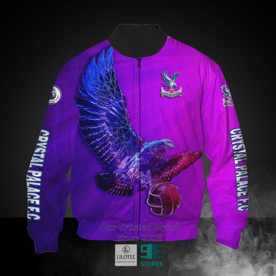 Crystal Palace FC Purple Eagle Bomber Jacket
