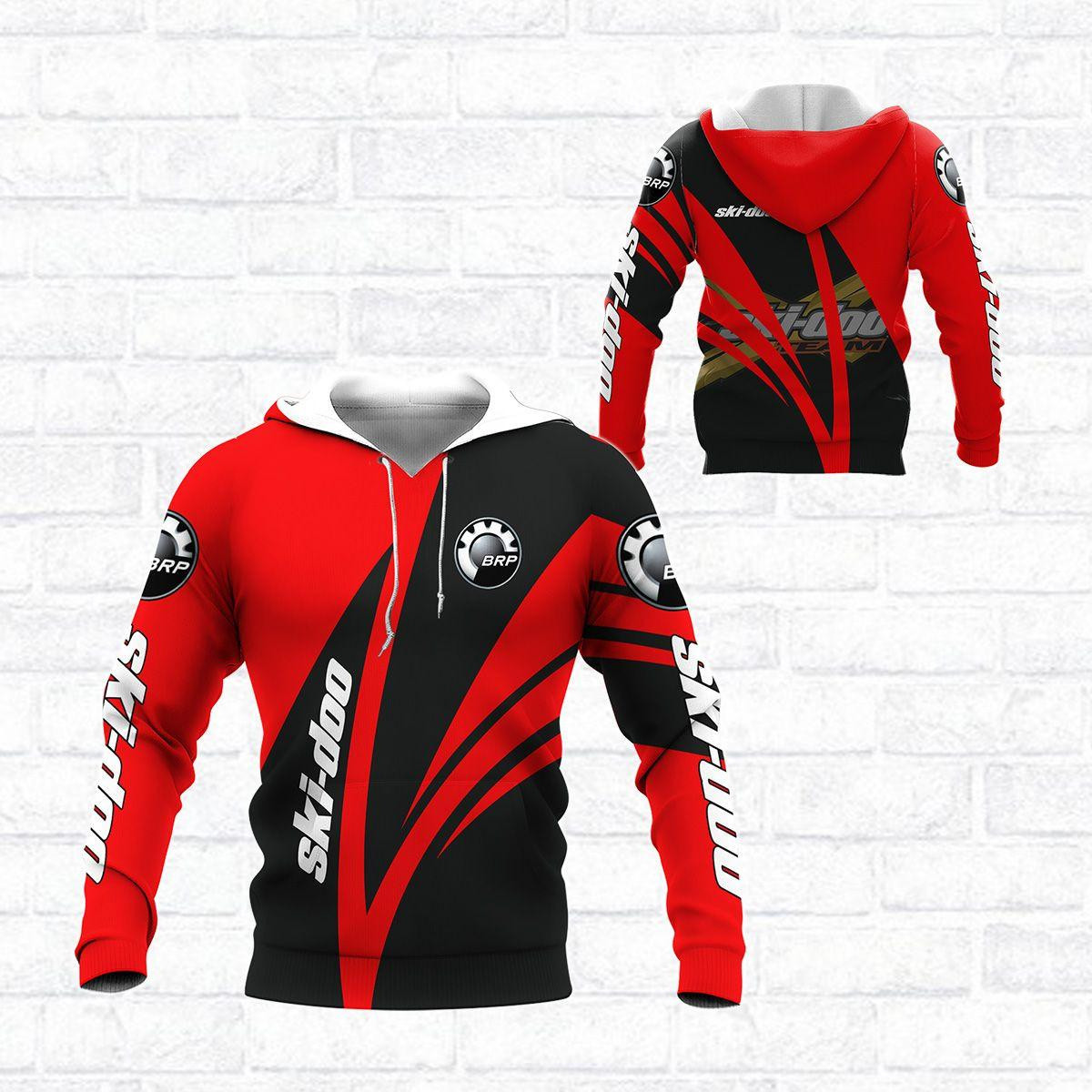 Ski-doo Racing Team 7k839 3d Zip Hoodie Hoodie Ii0