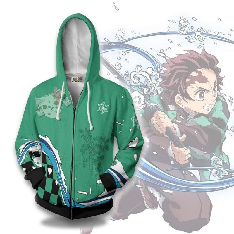 Tanjiro Kamado Custom KNY Clothes Anime 3D All Over Print Hoodie & Zip Hoodie