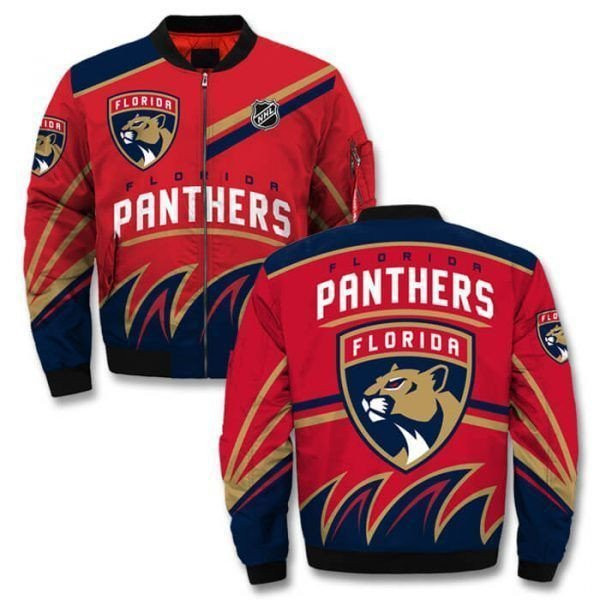 Florida Panthers Red Bomber Jacket