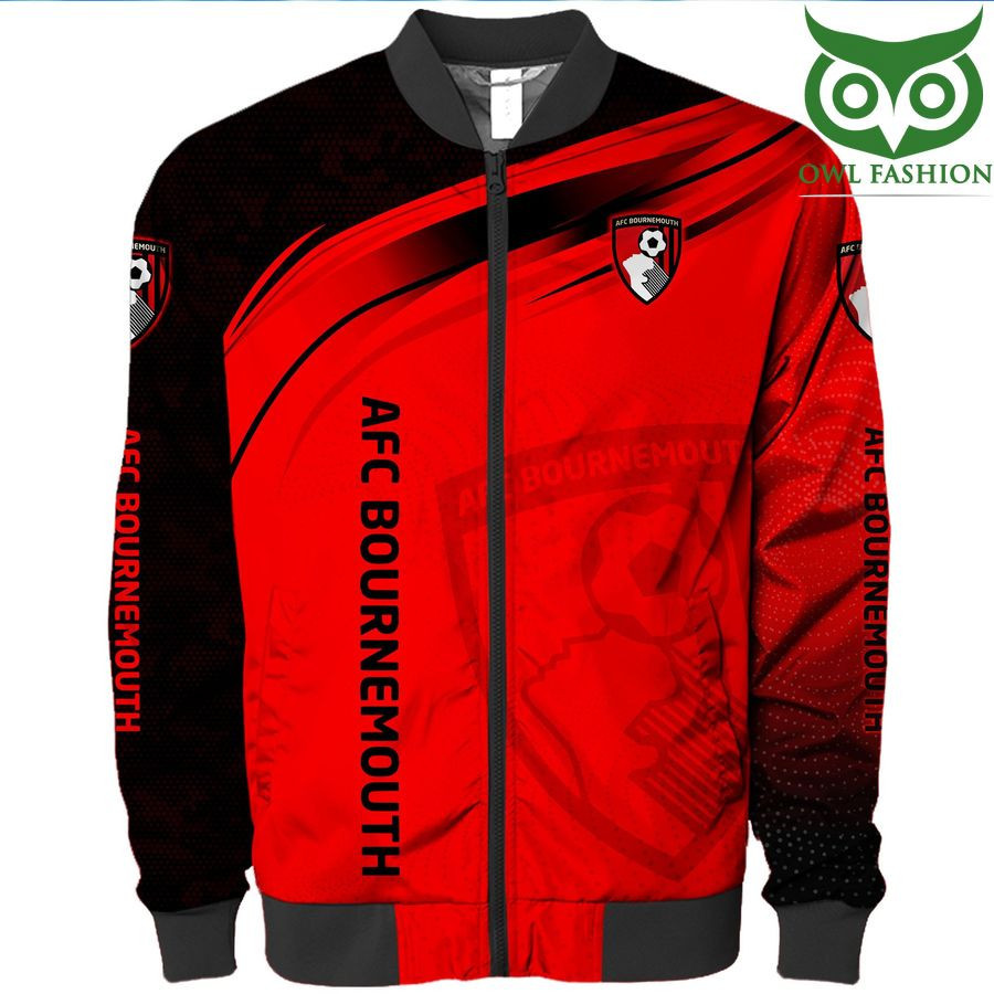 AFC Bournemouth Red Logo Bomber Jacket