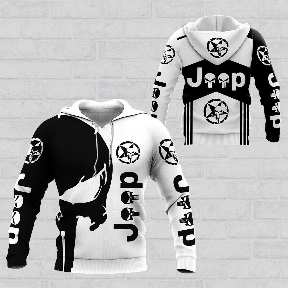 Jeep Shirt 943, 3d Hoodie Zip Hoodie