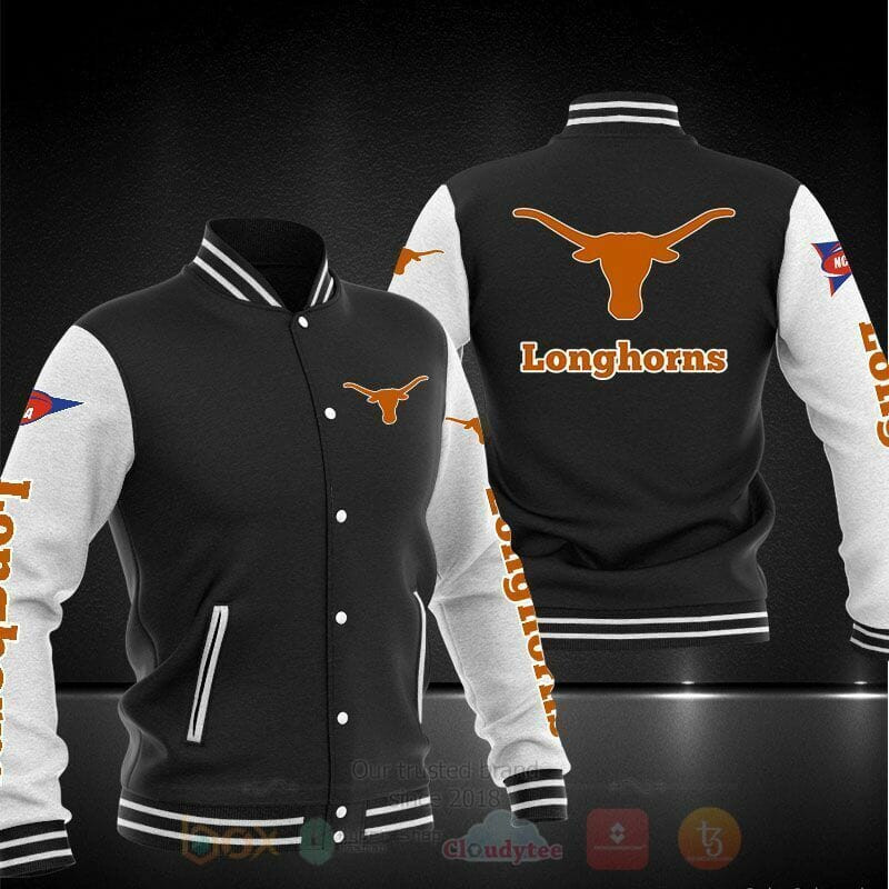 Texas Longhorns Black Baseball Jacket