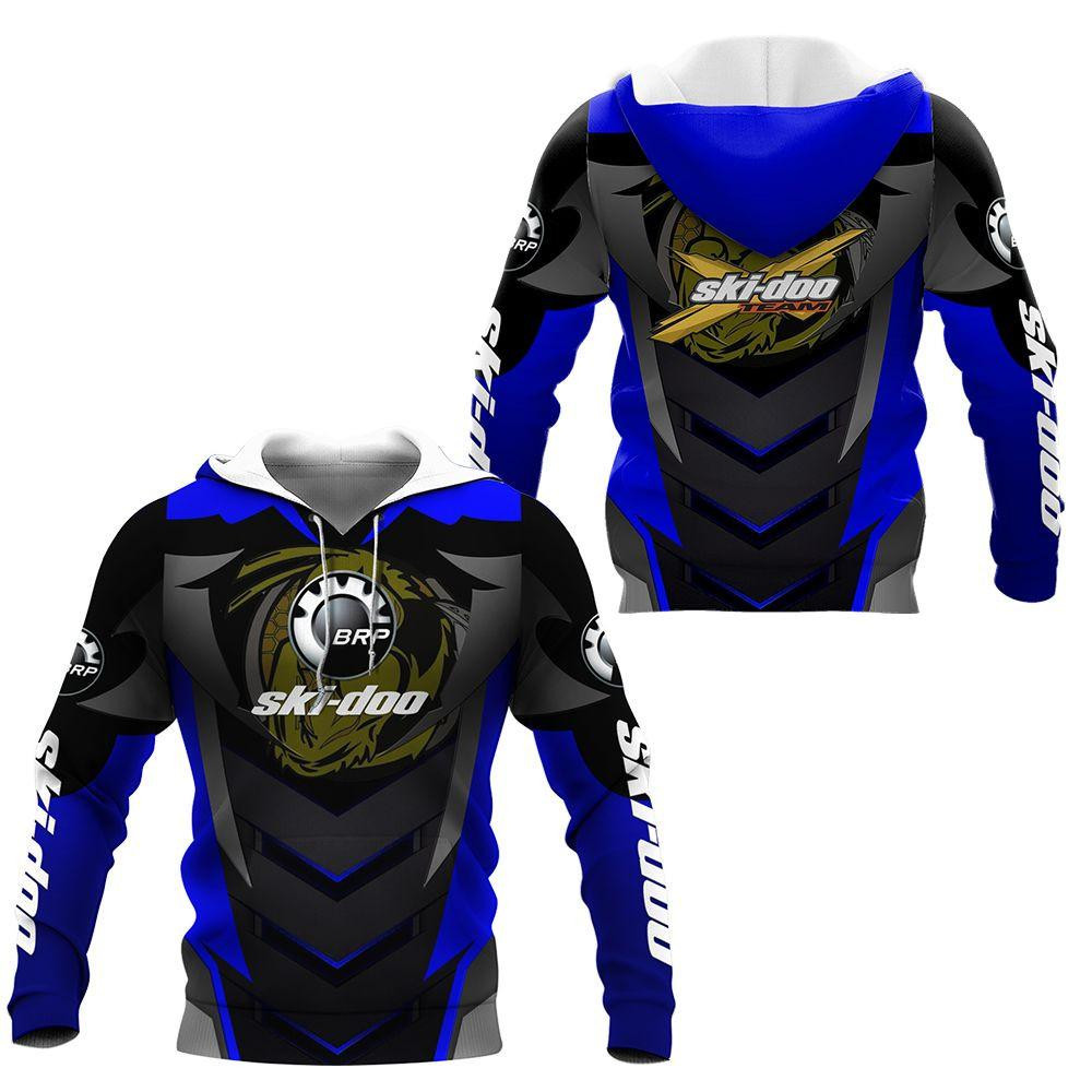 Ski-doo Racing Team 7k835 3d Zip Hoodie Hoodie Ii0