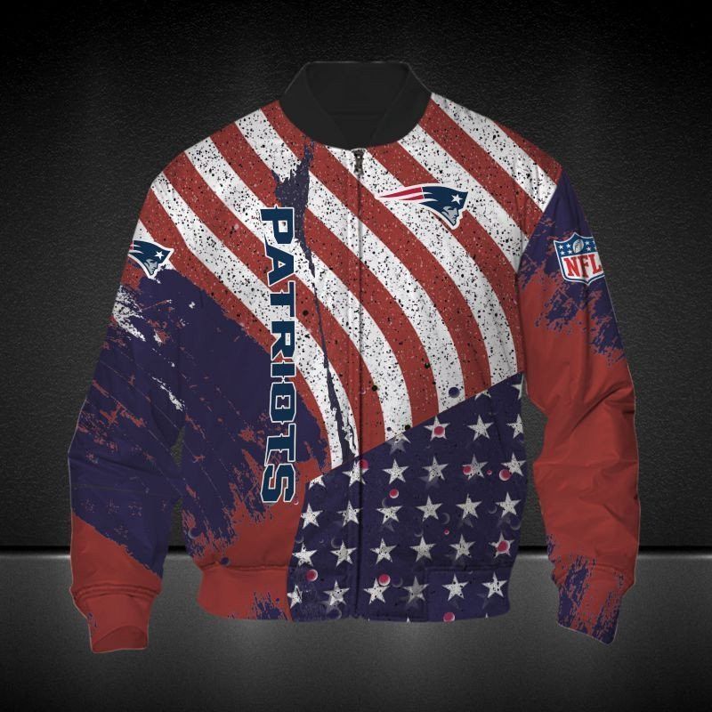 New England Patriots American Flag Bomber Jacket
