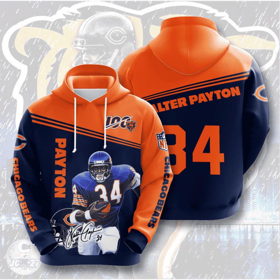 Chicago Bears 3D All Over Print Hoodie & Zip Hoodie