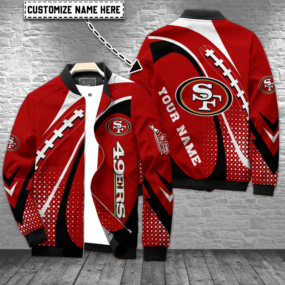 San Francisco 49ers Personalized Bomber Jacket BG932