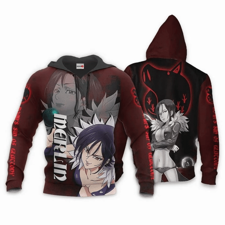 Merlin Seven Deadly Sins Boar's Sin Of Gluttony 3d Hoodie Zip Hoodie