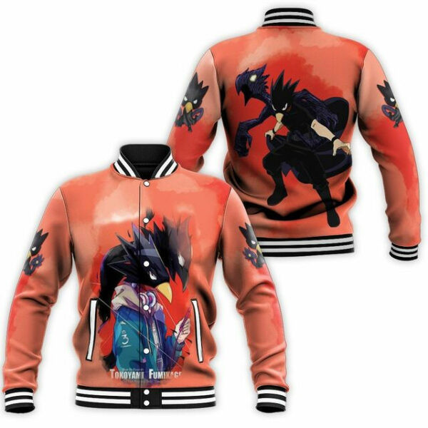 My Hero Academia Fumikage Tokoyami Crow 6k689 Gift For Fan Baseball Jacket 268