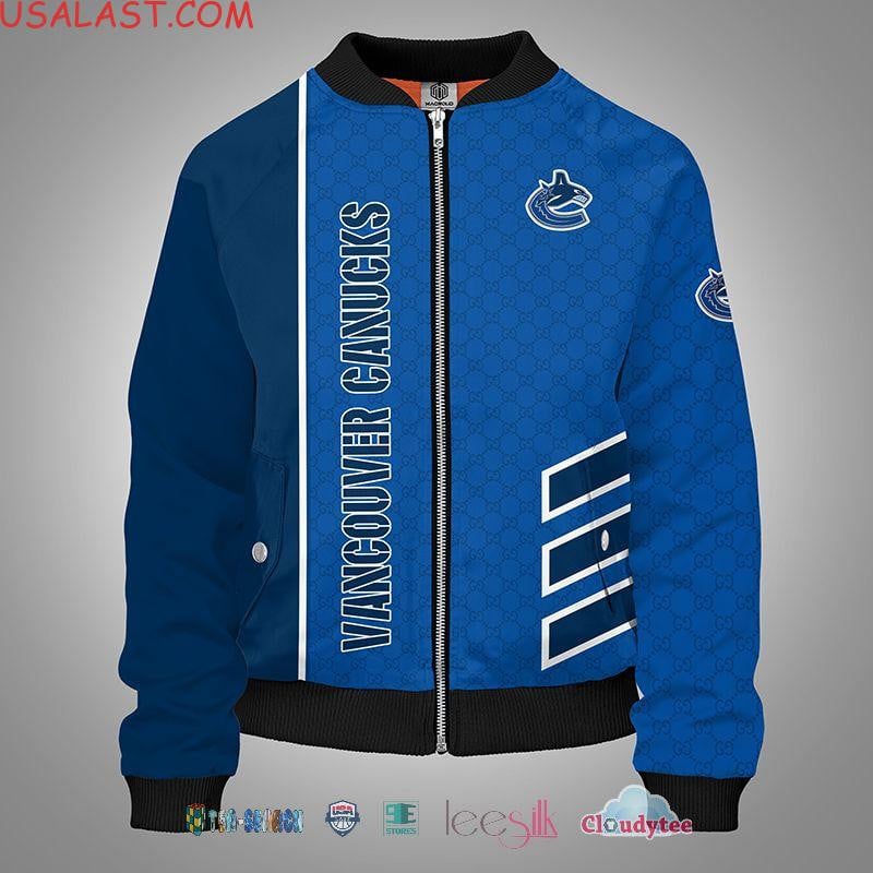 Vancouver Canucks Blue GC Edition Bomber Jacket