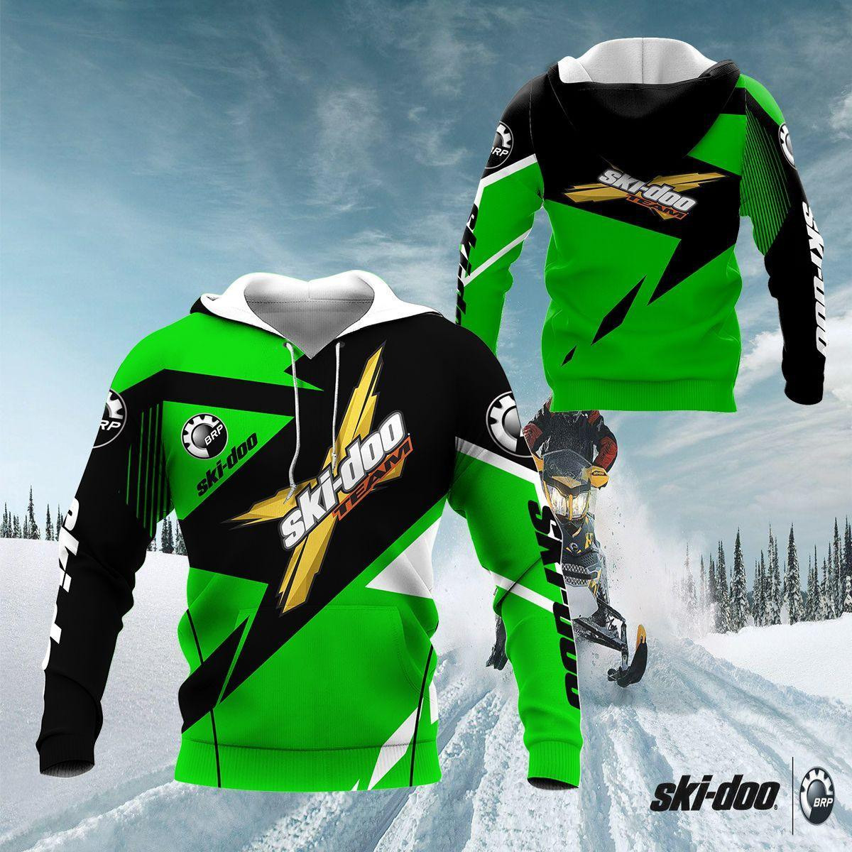 Ski-doo Shirt 459, 3d Hoodie Zip Hoodie