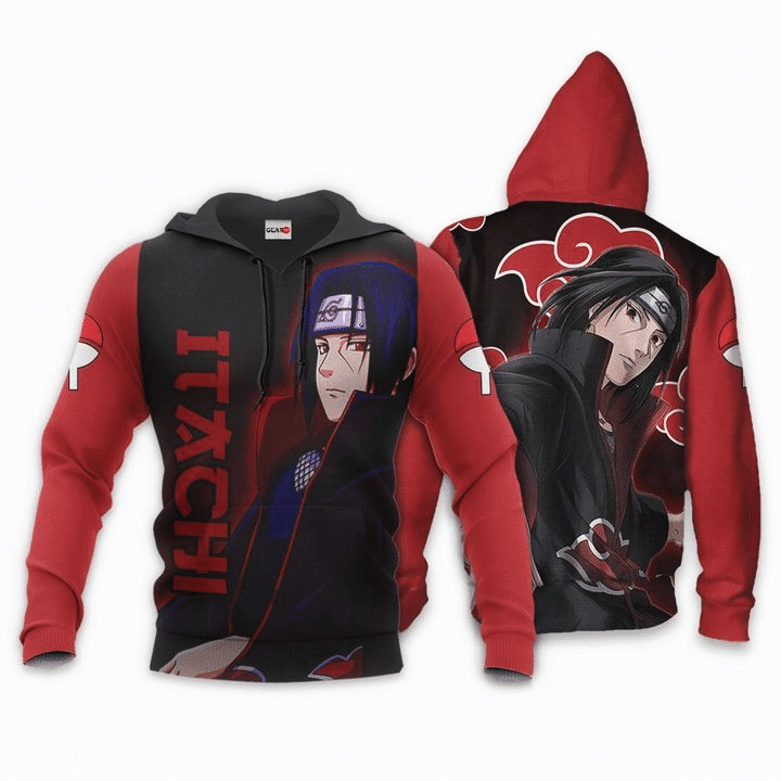 Uchiha Itachi Akatsuki 3d Hoodie Zip Hoodie