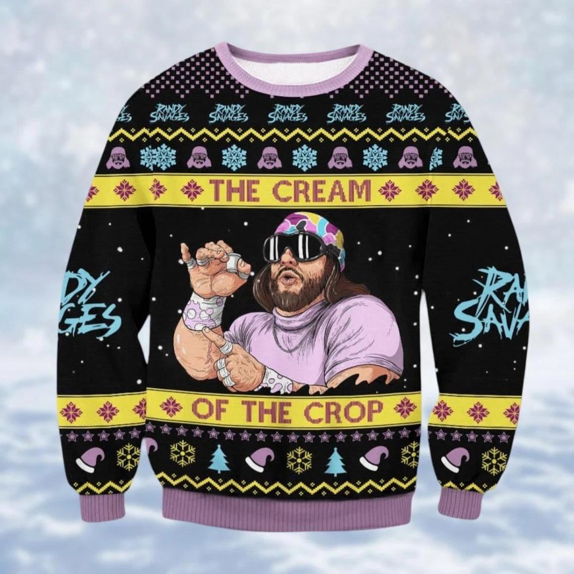 Macho Madness Ugly Christmas Sweater The Cream Of Crop Ugly Christmas Sweater