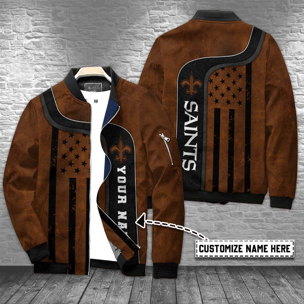 New Orleans Saints Personalized Bomber Jacket BG568