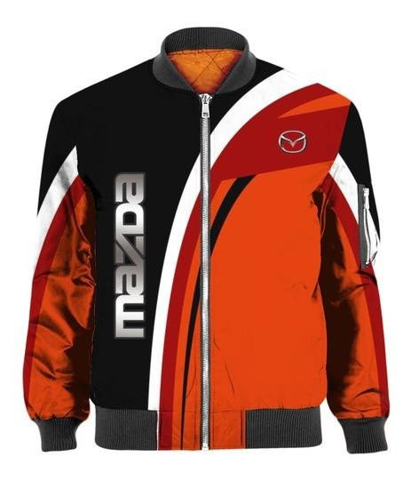 Mazda Mx-5 Miata Orange Bomber Jacket 238